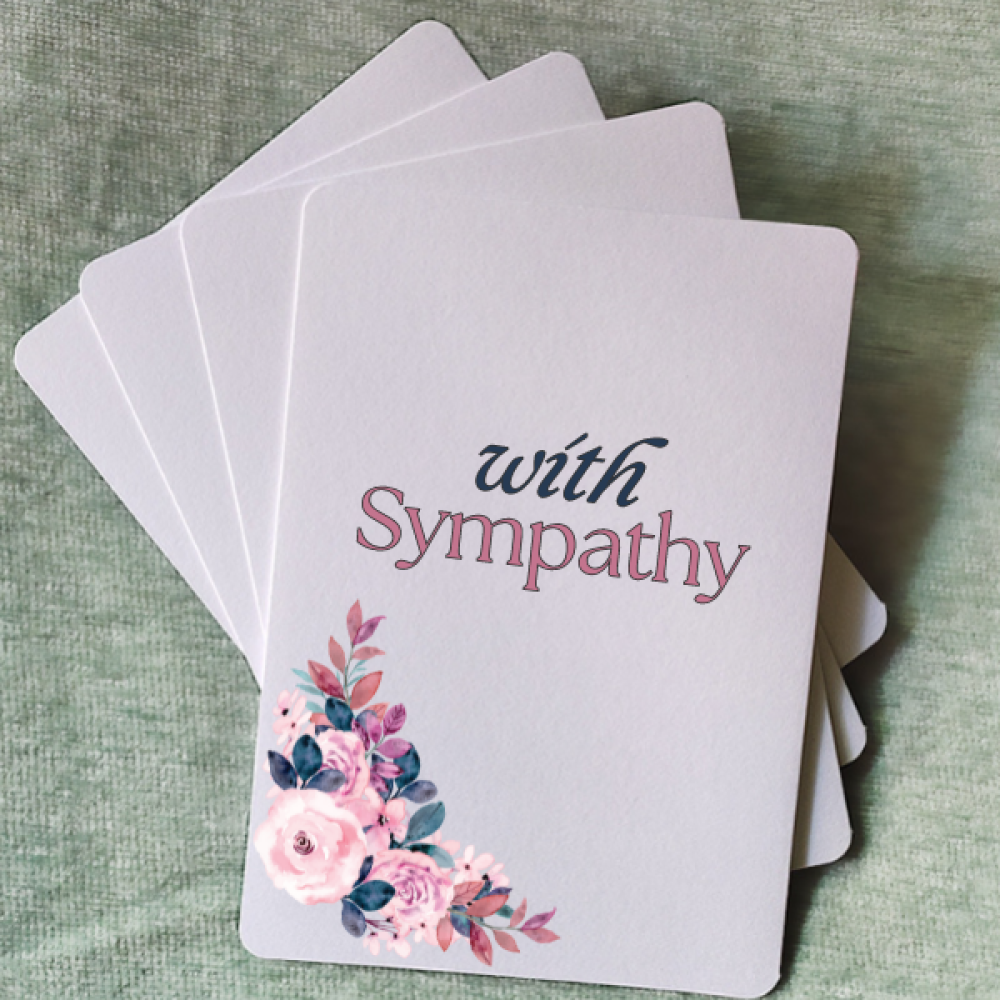Customized Sympathy Cards | 9.25 x 15 CM